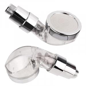 tourmaline stone ionic filter beauty new design clear pc hair salon hand shower