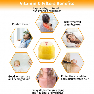Negative Ion Filter Balls Spa Vitamin C Aroma therapy Hand Shower Head