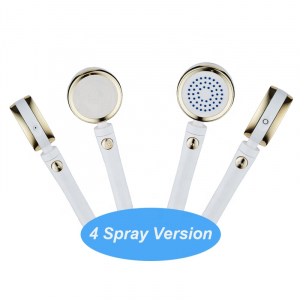 2019 new design luxury 4 spray version push water saving Shower Head with stop water button